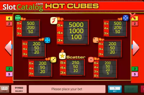 Скрин6. Hot Cubes слот