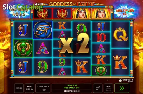 Скрин9. Goddess of Egypt (Greentube) слот