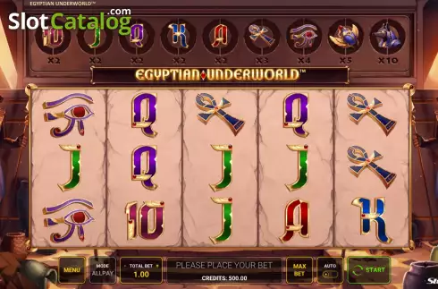 Скрин3. Egyptian Underworld слот
