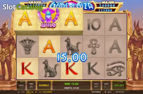 Скрин3. Gems of Giza слот