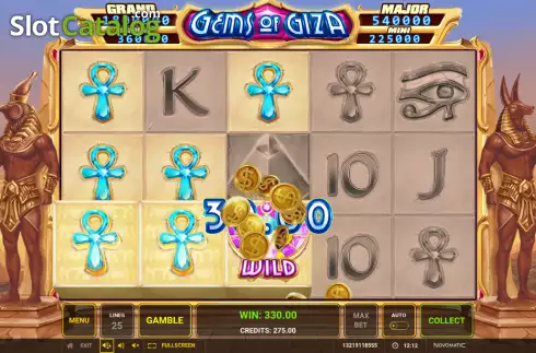 Скрин4. Gems of Giza слот