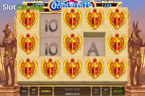 Скрин5. Gems of Giza слот