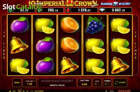 Скрин2. Diamond Mystery 10 Imperial Crown Deluxe слот