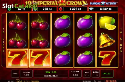 Скрин3. Diamond Mystery 10 Imperial Crown Deluxe слот