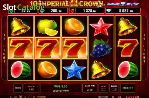 Скрин4. Diamond Mystery 10 Imperial Crown Deluxe слот