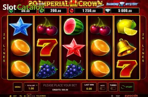 Скрин2. Diamond Mystery 20 Imperial Crown Deluxe слот