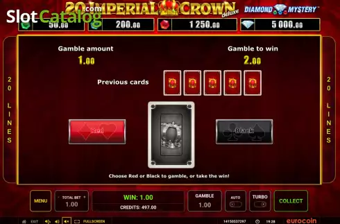 Скрин5. Diamond Mystery 20 Imperial Crown Deluxe слот
