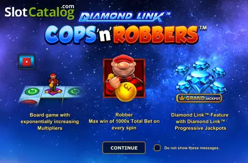 Скрин2. Diamond Link: Cops ‘n’ Robbers слот