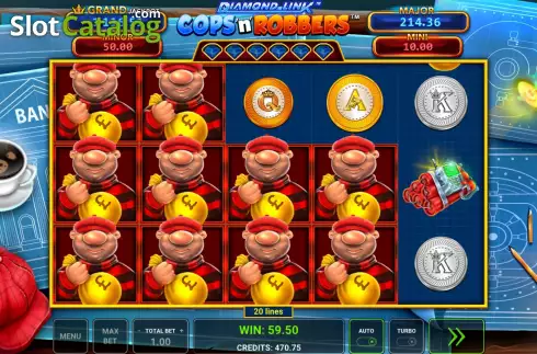 Скрин5. Diamond Link: Cops ‘n’ Robbers слот
