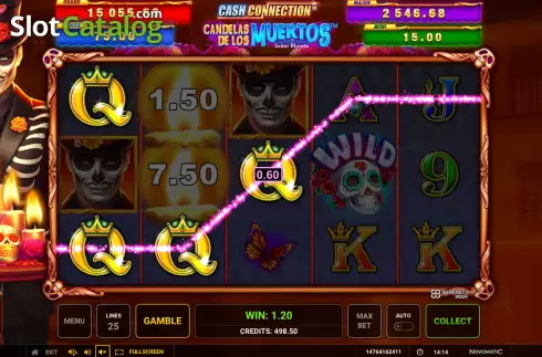 Скрин3. Cash Connection - Candelas de los Muertos - Senor Muerte слот