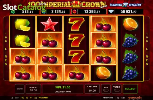 Скрин4. Diamond Mystery 100 Imperial Crown Deluxe слот