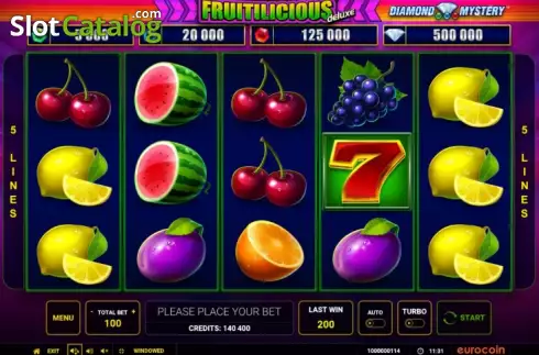 Скрин2. Diamond Mystery Fruitilicious deluxe слот