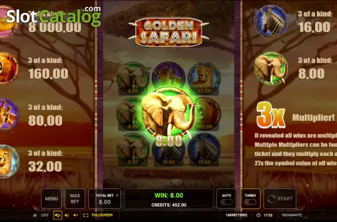 Скрин3. Golden Safari слот