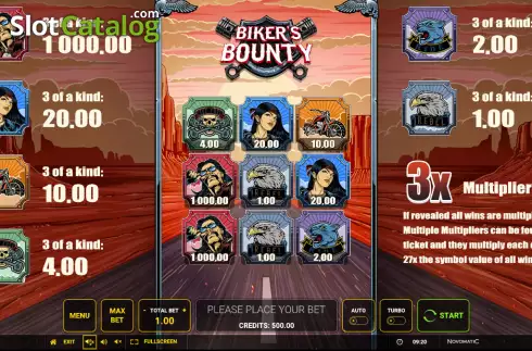 Скрин2. Biker’s Bounty слот