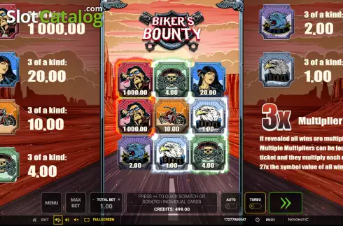 Скрин3. Biker’s Bounty слот