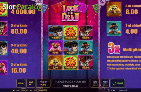 Скрин2. Luck of the Dead слот