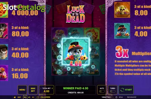 Скрин3. Luck of the Dead слот