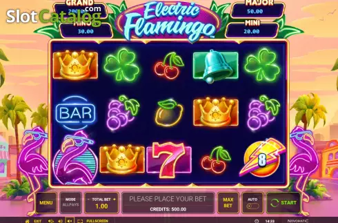 Скрин2. Electric Flamingo слот