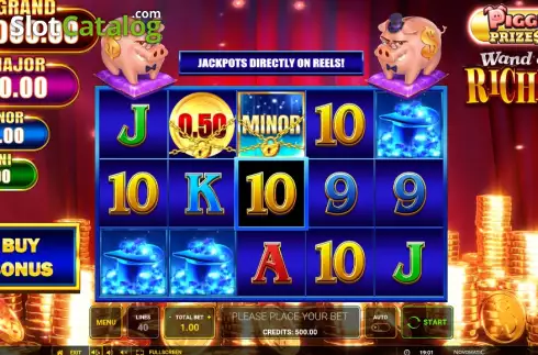 Скрин2. Piggy Prizes Wand of Riches слот