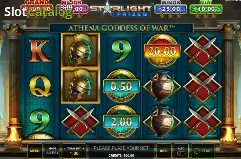 Скрин2. Starlight Jackpots Athena Goddess of War слот