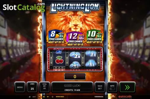 Скрин2. Lightning Lion слот