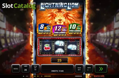 Скрин3. Lightning Lion слот