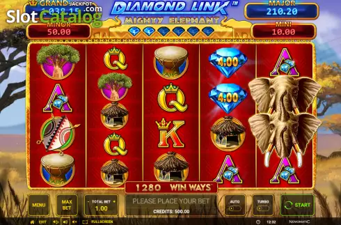 Скрин2. Diamond Cash: Mighty Elephant Win Ways слот