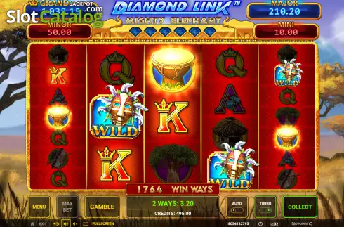 Скрин3. Diamond Cash: Mighty Elephant Win Ways слот