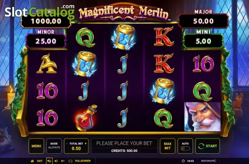 Скрин2. Magnificent Merlin слот