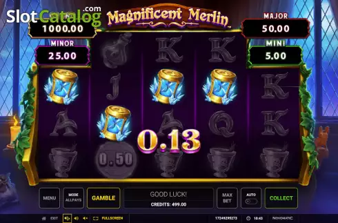 Скрин3. Magnificent Merlin слот