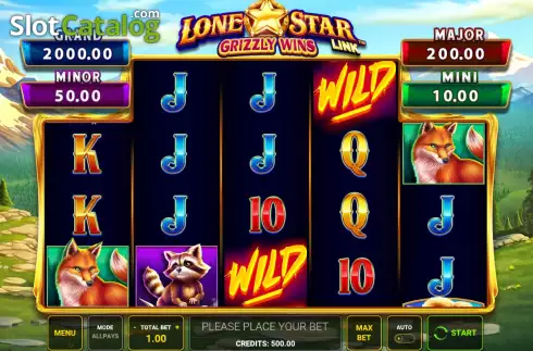 Скрин2. Lone Star Link Grizzly Wins слот