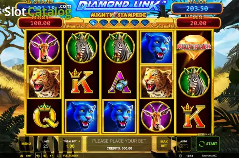 Скрин2. Diamond Link: Mighty Stampede слот