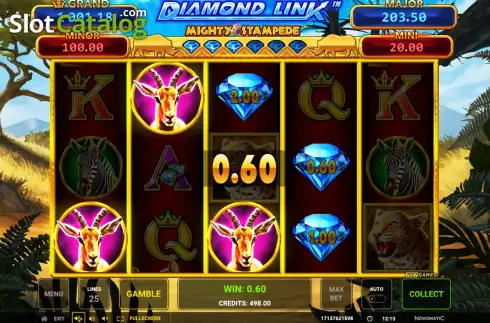 Скрин3. Diamond Link: Mighty Stampede слот