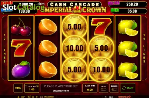 Скрин2. Cash Cascade Imperial Crown слот