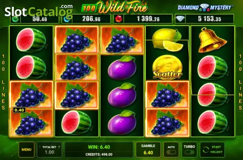 Скрин3. Diamond Mystery 100 Wild Fire слот