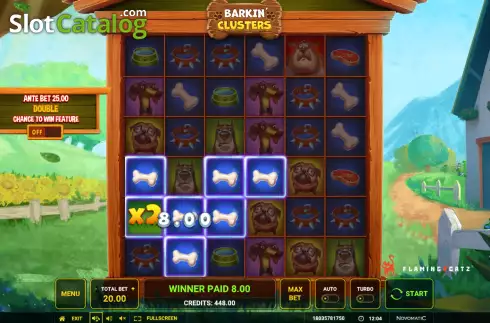 Скрин3. Barkin' Clusters слот