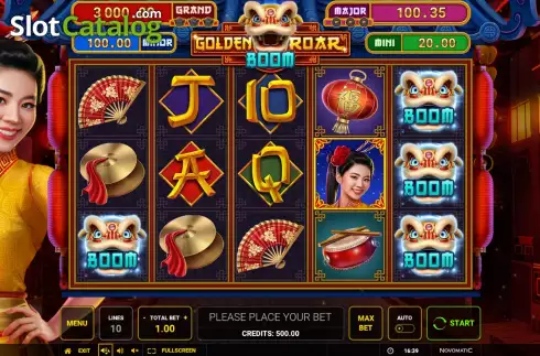 Скрин2. Golden Roar BOOM слот