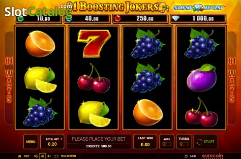 Скрин2. Diamond Mystery - 81 Boosting Jokers слот