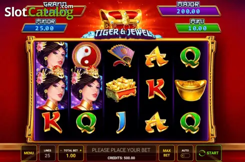 Скрин2. Tiger & Jewel слот