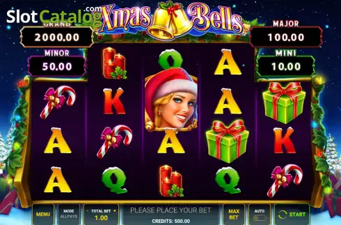 Скрин2. Xmas Bells слот