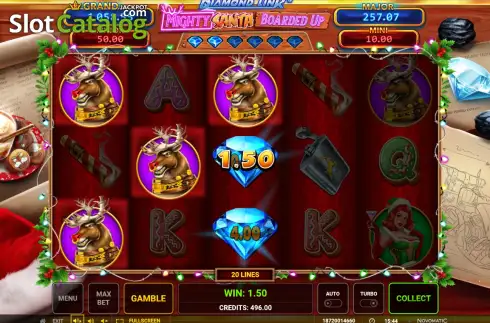 Скрин3. Diamond Link Mighty Santa: Boarded Up слот