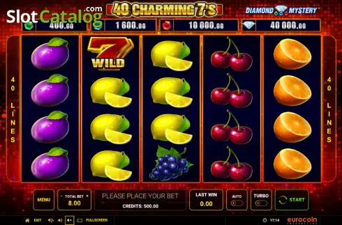 Скрин2. Diamond Mystery - 40 Charming 7's слот