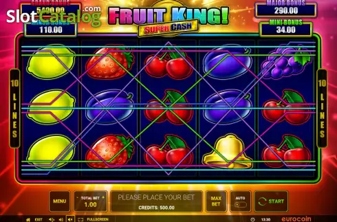 Скрин2. Fruit King Super Cash слот