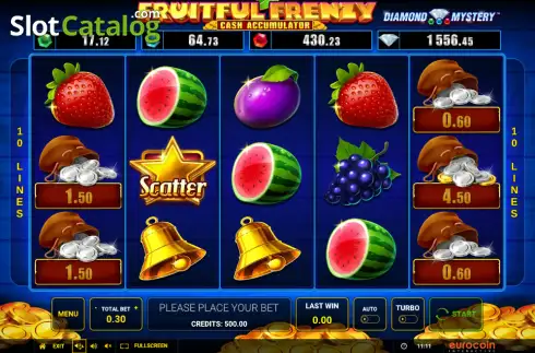 Скрин2. Diamond Mystery - Fruitful Frenzy - Cash Accumulator слот