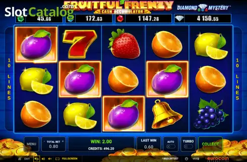 Скрин3. Diamond Mystery - Fruitful Frenzy - Cash Accumulator слот