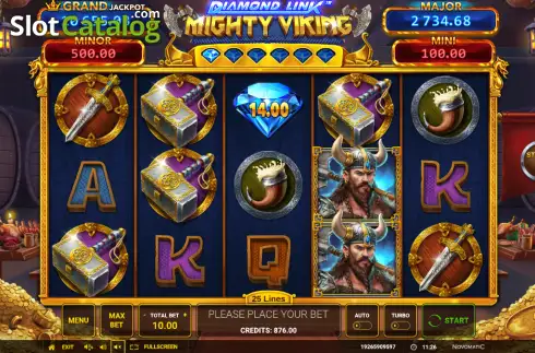 Скрин2. Diamond Link Mighty Viking слот
