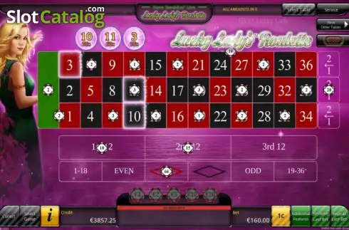 Скрин2. Lucky Lady's Roulette слот