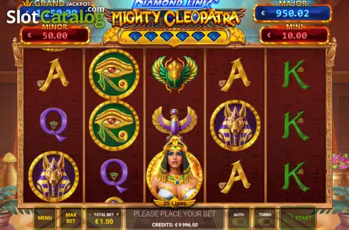 Скрин2. Diamond Link Mighty Cleopatra слот