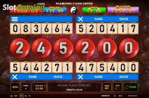 Скрин2. Diamond Cash Lotto слот