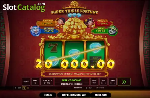 Скрин3. Super Triple Fortune слот